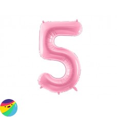 Folija balon - Številka 5 Roza barve